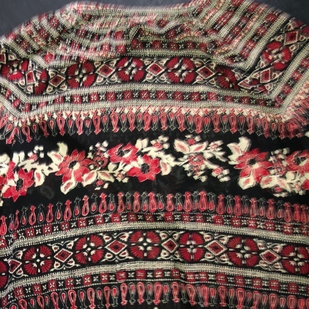 American Living Blouse large Black Red - Picture 15 of 15